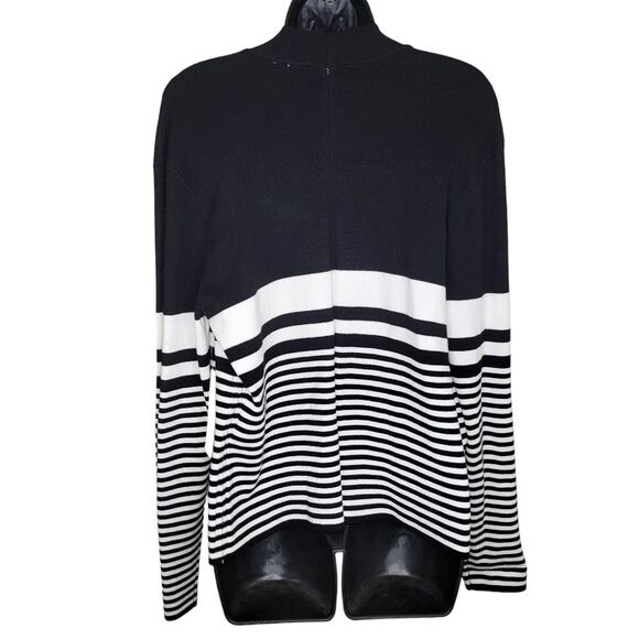 Cyrus Nwt Striped Open Front Cardigan Size XL - Picture 2 of 6